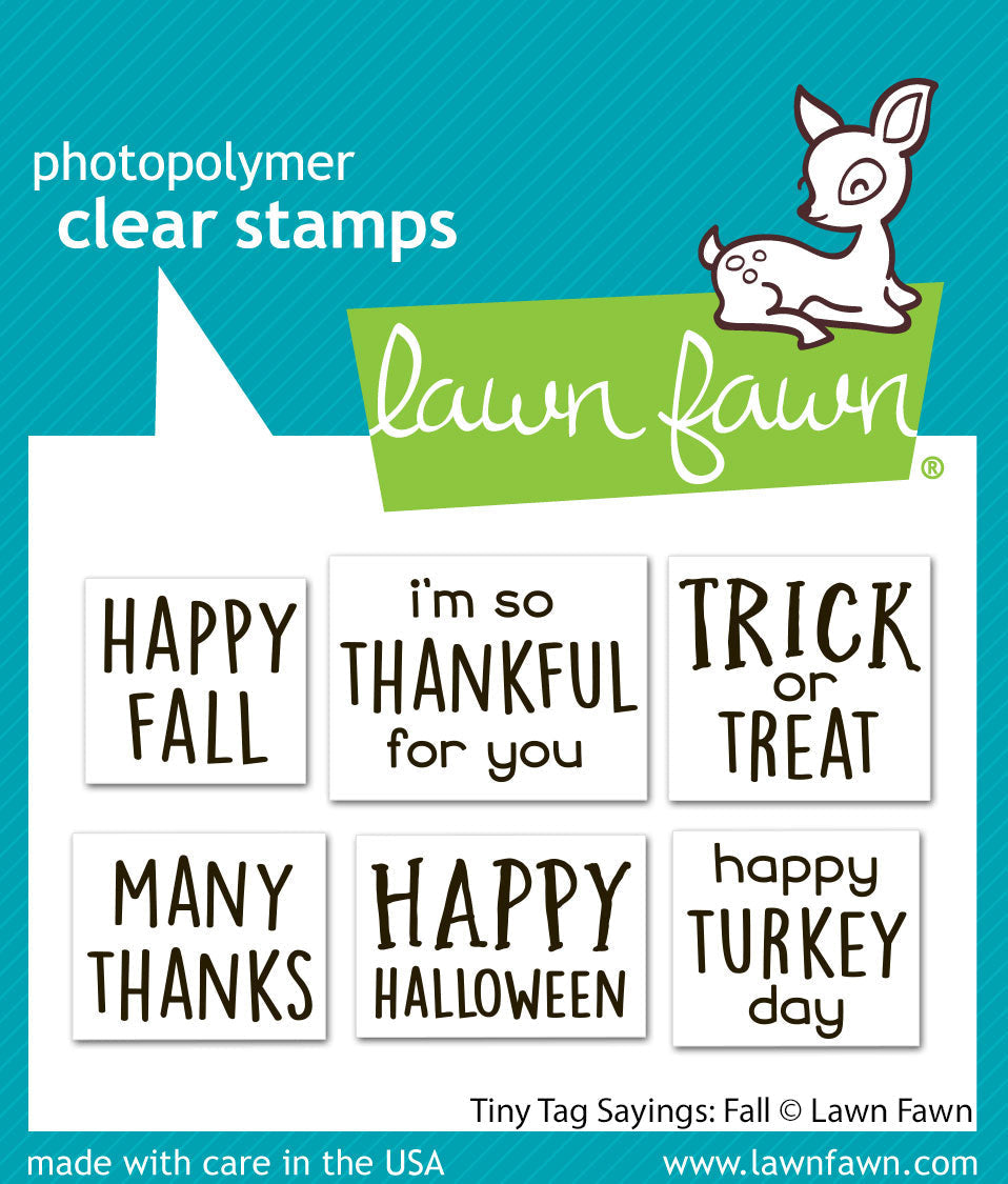 tiny tag sayings: fall